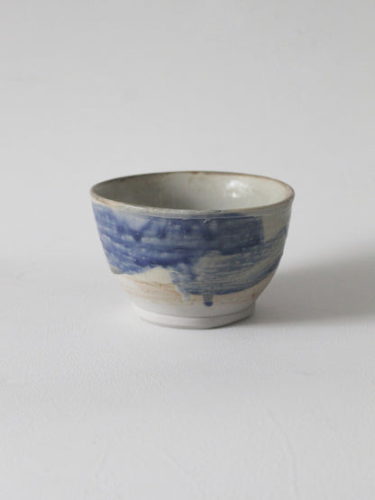 BOWL WITH BLUE BRUSH