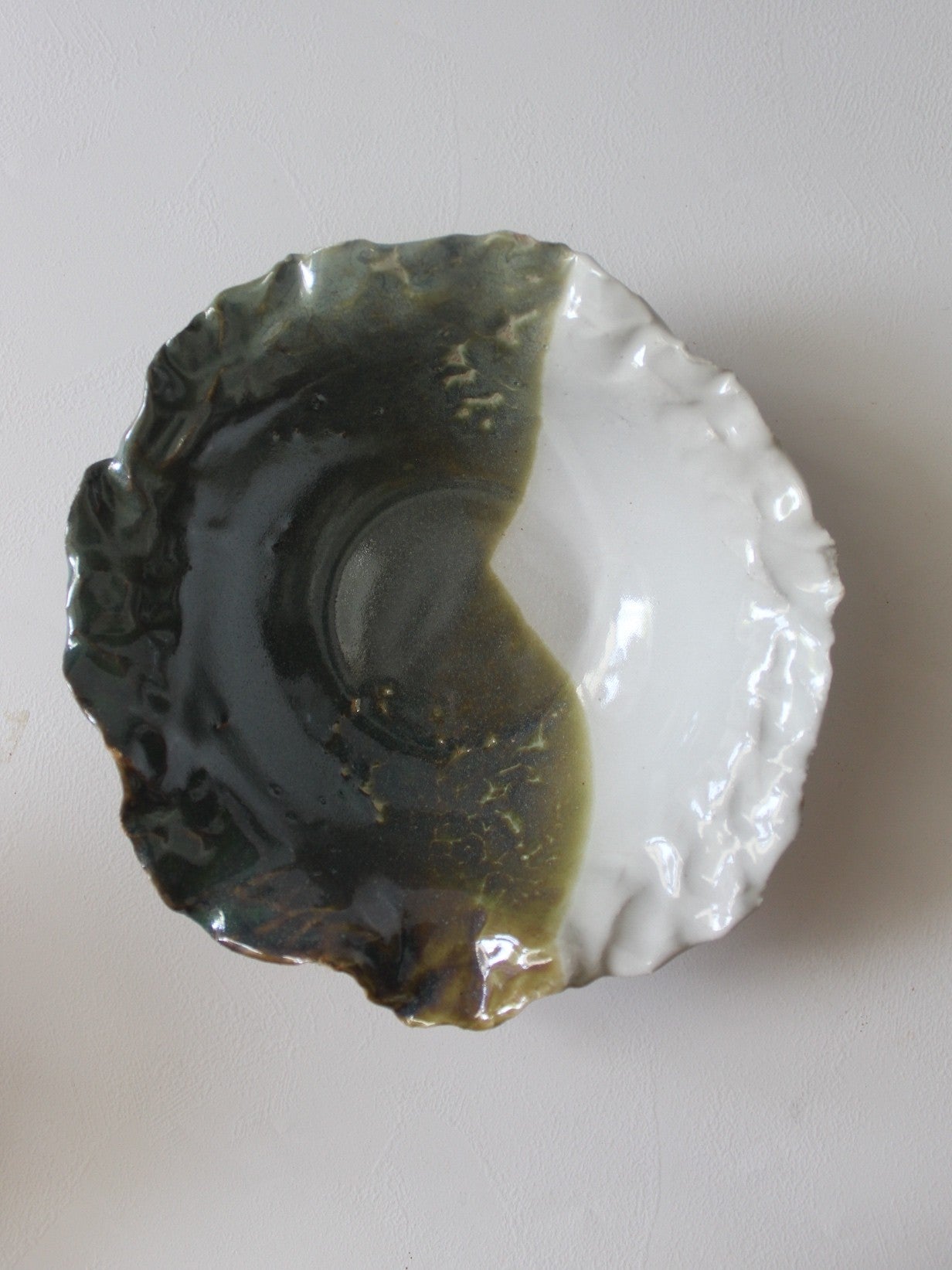 CORAL BOWL HALF GREEN