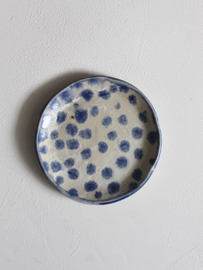 MAMEZARA BLUE DECO / TRINKET DISH / MINI PLATE 10CM