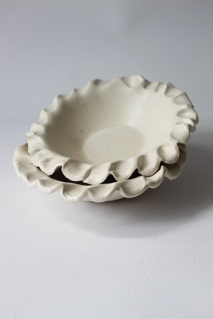 [OAT/CEREAL BOWL] MATTED PINCHED FLARE BOWL